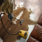 AROGAN Faux Cowhide Rug, Brown Cow Print Large Animal Area Rug, 5.2x6.2 Ft