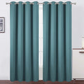 LEMOMO Sea Teal Thermal Blackout Curtains/52 x 108 Inch/Set of 2 Panels Room Darkening Curtains for Bedroom