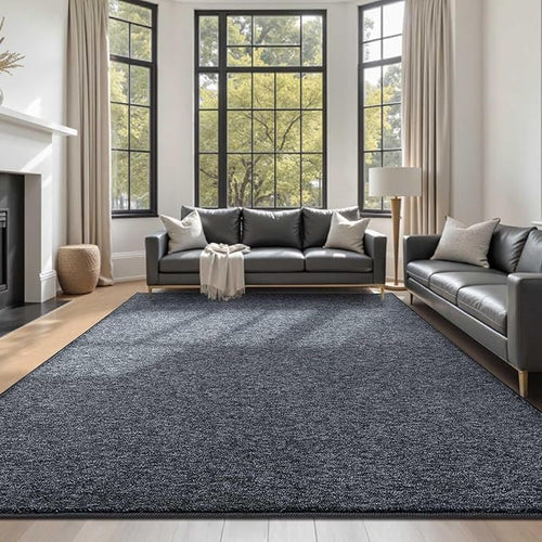 5x7 Grey Blue/White Area Rug Non-Slip Washable Soft for Living Room Bedroom