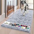 Muddy Mat® | Super Absorbent Door Mat Indoor, Microfiber Quick Dry Chenille Entryway Rug, Non-Slip Front Door Mat, Indoor Mats for Entryway, Machine Washable Pet Rug, Baby Blue XL 36"X60"
