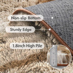 9x12 Ft Extra Large Shag Rugs for Living Room, Ultra Soft Fluffy Furry Area Rugs for Bedroom Indoor Floor, Aesthetic Carpet for Kids Home Decor (Khaki)
