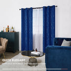 Deconovo Living Room Curtains 90 Inches Long, Blackout Curtains for Bedroom