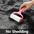 Deerhoo Large Shag Area Rugs 5 x 8, Tie-Dyed Plush Fuzzy Rugs for Living Room, Ultra Soft Fluffy Furry Rug for Bedroom, Indoor Carpet Nursery Rugs for Kids Room Home Decor, Dark Grey