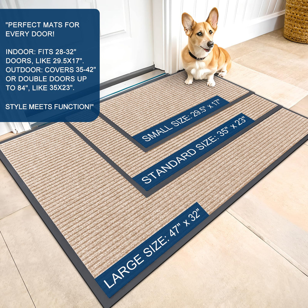 OLANLY Front Door Mat 71x34, Waterproof Heavy-Duty Indoor Outdoor Doormat