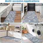 StepRite 2x6 Hallway Runner Rug, Washable Non-Slip Kitchen Rug for Entryway