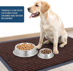 OLANLY Front Door Mat Indoor Outdoor Entrance, Waterproof Heavy Duty Doormat, Fade Resistant, Low Profile, Easy Clean Patio Porch Welcome Floor Mats for Entry, 35x30, Brown