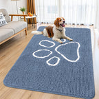 Smiry Dog Door Mat for Muddy Paws, Absorbent Non Slip Dirt Trapper, 59x35