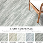 KOZYFLY Modern Abstract Runner Rugs 2x6 Grey Green Machine Washable Area Rug for Bedroom Non-Slip Living Room Rug, Faux Wool Soft Low Pile Office Carpet for Dining Room, Bedroom, Kitchen Bathroom