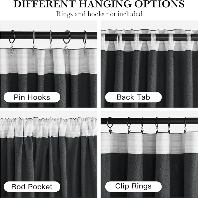 RYB HOME Dusty Blue Velvet Drapes for Baby Boy Bedroom, Thermal Insulated, Light Blocking, Floor-Length Velvet Curtains with Hook Belt for Modern Home Decor, 52" W x L96 L, 2 Panels Set
