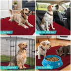 OLANLY Dog Door Mat for Muddy Paws 44x24, Super Absorbent Chenille Mud Mat