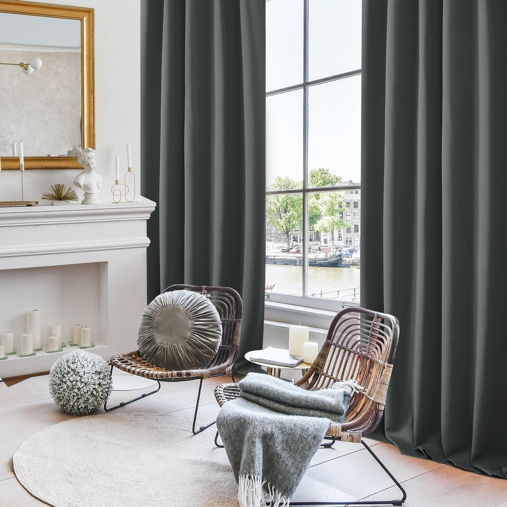 Deconovo Blackout Curtains for Bedroom, Living Room Curtains 84 Inches Long