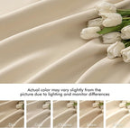 MIULEE Back Tab Cream Beige Curtains 102 Inch Long 2 Panels Set for Living Room Bedroom, Ivory Rod Pocket/Pinch Pleated Light Blocking Thermal Insulated Room Darkening Floor to Ceiling Blackout Drapes