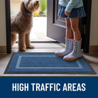 OLANLY Front Door Mat Outside 47x32, All-Season Heavy-Duty Rubber Doormat