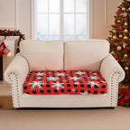 Smiry Printed Couch Cushion Covers, Stretch Soft Couch Covers for Sofa, Washable Non-Slip Sofa Slipcover Furniture Protector for Indoor and Outdoor (Medium, Burgundy)