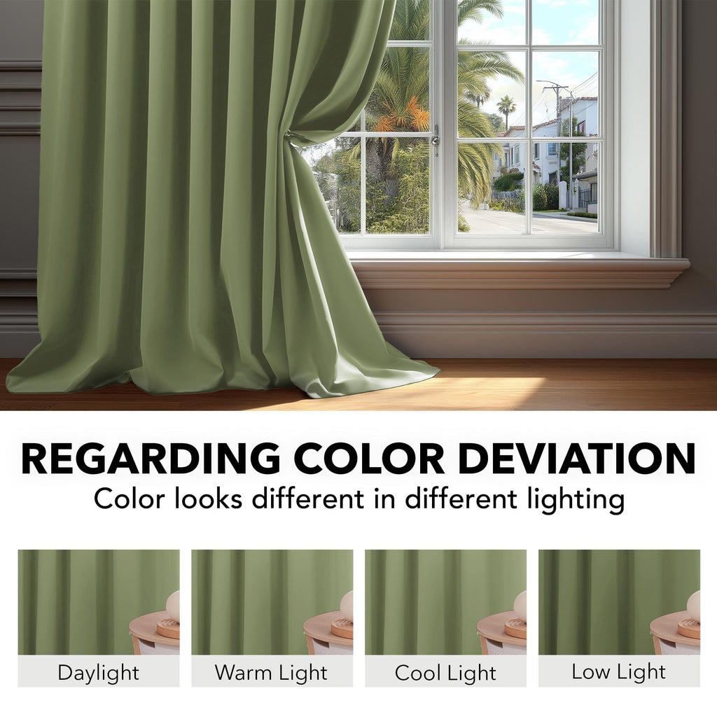 Deconovo Blackout Curtains for Bedroom, Living Room Curtains 84 Inches Long