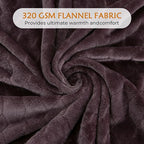TOONOW Fleece Blanket Super Soft Cozy Throw Blanket 50" x 60", Lightweight Fuzzy Comfy Textured Flannel Blanket Warm Plush Throw Blankets for Couch, Sofa, Bed, Purple
