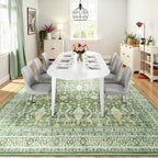 8x10 Area Rugs for Living Room, Washable Large Carpet, Light Green