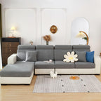 Disayu Couch Cushion Covers Sofa Covers Couch Covers for Sofa Pet Friendly Universal Sofa Covers Washable Stretch Slipcovers for Sectional Sofa (Texture Gray,Back Cover L)