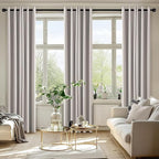 MIULEE Cobblestone Blackout Curtains for Bedroom Living Room 72 Inches Long 2 Panels, Thermal Insulated Room Darkening Drapes Solid Grommet Noise Reduction Light Blocking Window Treatments 40x72 inch