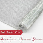 KOZYFLY Kitchen Runner Rug for Hallway Non-Slip Modern Abstract Runner Rug 2x5 Grey Green, Washable Carpet Runner Laundry Room Mat with Soft Low Pile for Entryway Bathroom Bedroom Kitchen