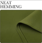 NICETOWN Bedroom Curtain Panels Blackout Draperies, Thermal Insulated Solid Grommet Blackout Curtains/Drapes (One Pair, 55 by 68-inch, Olive Green)