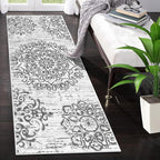 HEBE Hallway Runner Rug 2'x5' Washable Vintage Distressed Area Rugs Non Slip Laundry Rug Runner Boho Floor Carpet Runners for Hallways Entryway Laundry Room Kitchen Bathroom