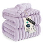 Bedsure Soft King Size Blankets for Bed Beige 108"x90"