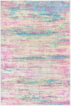 KOZYFLY Modern Abstract Small Area Rugs 2x3, Washable Indoor Front Door Mat Non-Slip Soft Small Bathroom Rug, Entryway Rugs Abstract Print Faux Wool Doormat Kitchen Mats, Multi Pink
