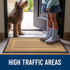 OLANLY Front Door Mat Outside 33x21, All-Season Heavy-Duty Rubber Doormat