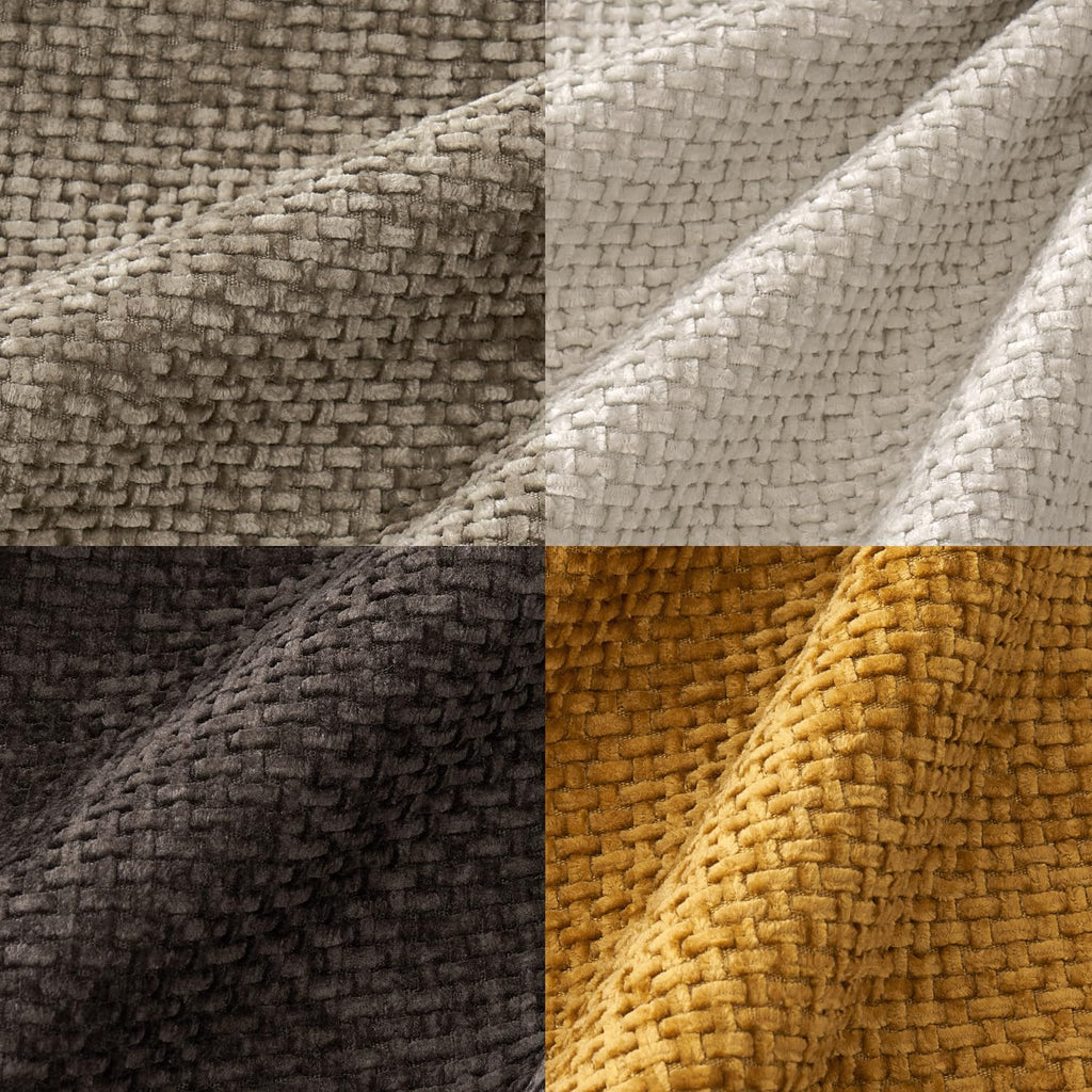 MIULEE Decorative Chenille Fall Pillow Covers Gold Brown 16x16 Pack of 4