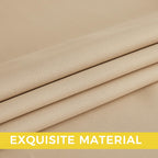 NICETOWN Biscotti Beige Light Blinds - Microfiber Grommet Thermal Insulated Shades for Kid's Room, Yard, Boys Room, Girls Room, Nursery - Lightweight, 1 Pair, W52 x L95