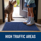 OLANLY 2-Pack Front Door Mats 59x23, Waterproof Heavy-Duty Doormats