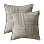 MIULEE Decorative Throw Pillow Covers for Couch 20x20 Inch Light Grey