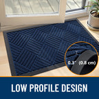OLANLY Front Door Mat Outside Entrance 59x23, Waterproof Heavy-Duty Doormat