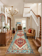 SERISSA 3x8 Washable Non Slip Boho Runner Rug for Hallway，Orange
