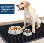 OLANLY Front Door Mat Indoor Outdoor Entrance, Waterproof Heavy Duty Doormat, Fade Resistant, Low Profile, Easy Clean Patio Porch Welcome Floor Mats for Entry, 47x23, Black