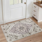 SERISSA 2x3 Washable Non Slip Boho Small Area Rug for Entryway，Earth Tone