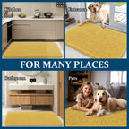OLANLY Dog Door Mat for Muddy Paws 59x32, Super Absorbent Chenille Mud Mat