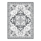 Rugflix 6x9 Area Rugs for Living Room, Washable Light Grey Large Rug