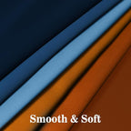 Yakamok Blackout Ombre Dark Blue and Burnt Orange Curtains-Gradient Room Darkening Curtain, Grommet Thermal Insulated Light Blocking Window Drapes Curtain for Living Room Bedroom,52 x 63 Inch,2 Panels