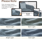 Sectional Couch Covers, 2 Pieces Washable L Shaped Couch Covers Sofa Blanket for Dogs Pet Friendly Sectional Sofa Slipcovers Furniture Covers,71"x118"+91"x134",(XXX-Large,Dusty Blue)
