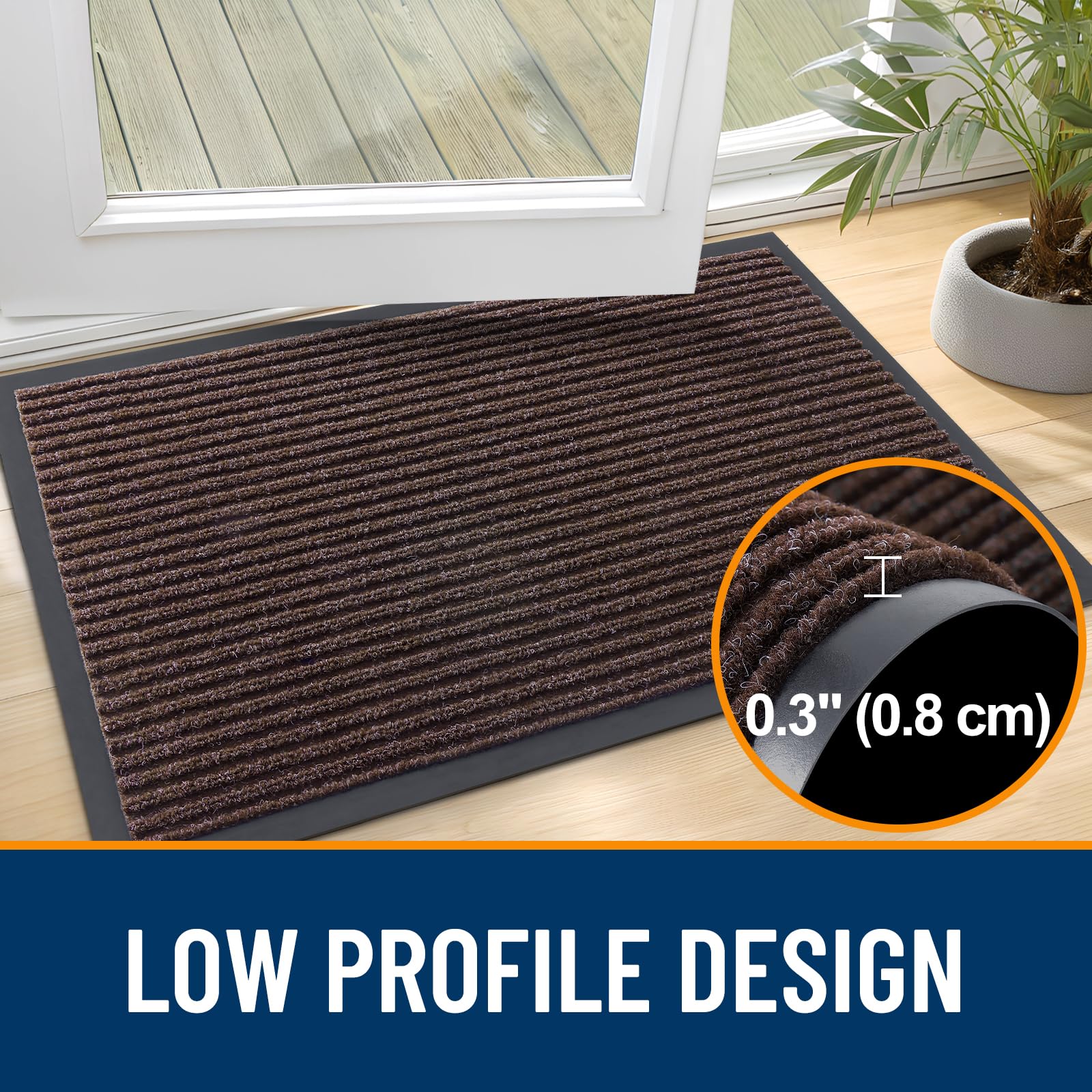 OLANLY Front Door Mat 71x30, Waterproof Heavy-Duty Indoor Outdoor Doormat