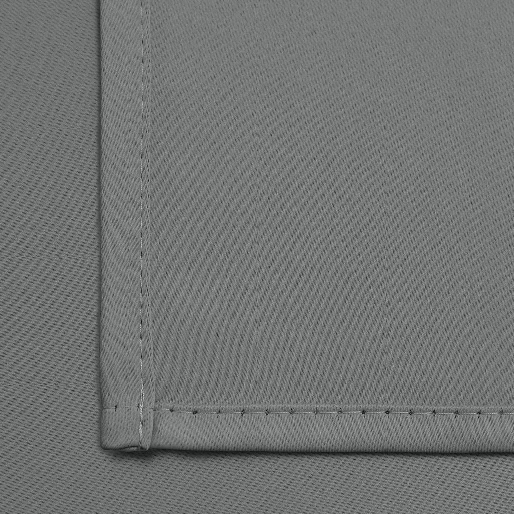 Yakamok Blackout Curtains 38x54 inch Grey Thermal Drapes-Bedroom