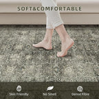 8x10 Retro Washable Area Rugs for Living Room,Bedroom,Dining Room,Nursery