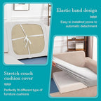 12Pcs Stretch Patio Cushion Covers,Outdoor Couch Covers Replacement,Outdoor Couch & Sofa Slipcovers,for Patio Furniture Cushion Covers,Washable Reusable Furniture Protector (Jade White,Cover Only)