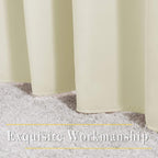 NICETOWN Beige Bedroom Curtains 72 inches Long, Grommet Room Darkening Thermal Insulated Window Treatment Room Darkening for Bedroom/Home Office, 2 Panels, W37 x L72