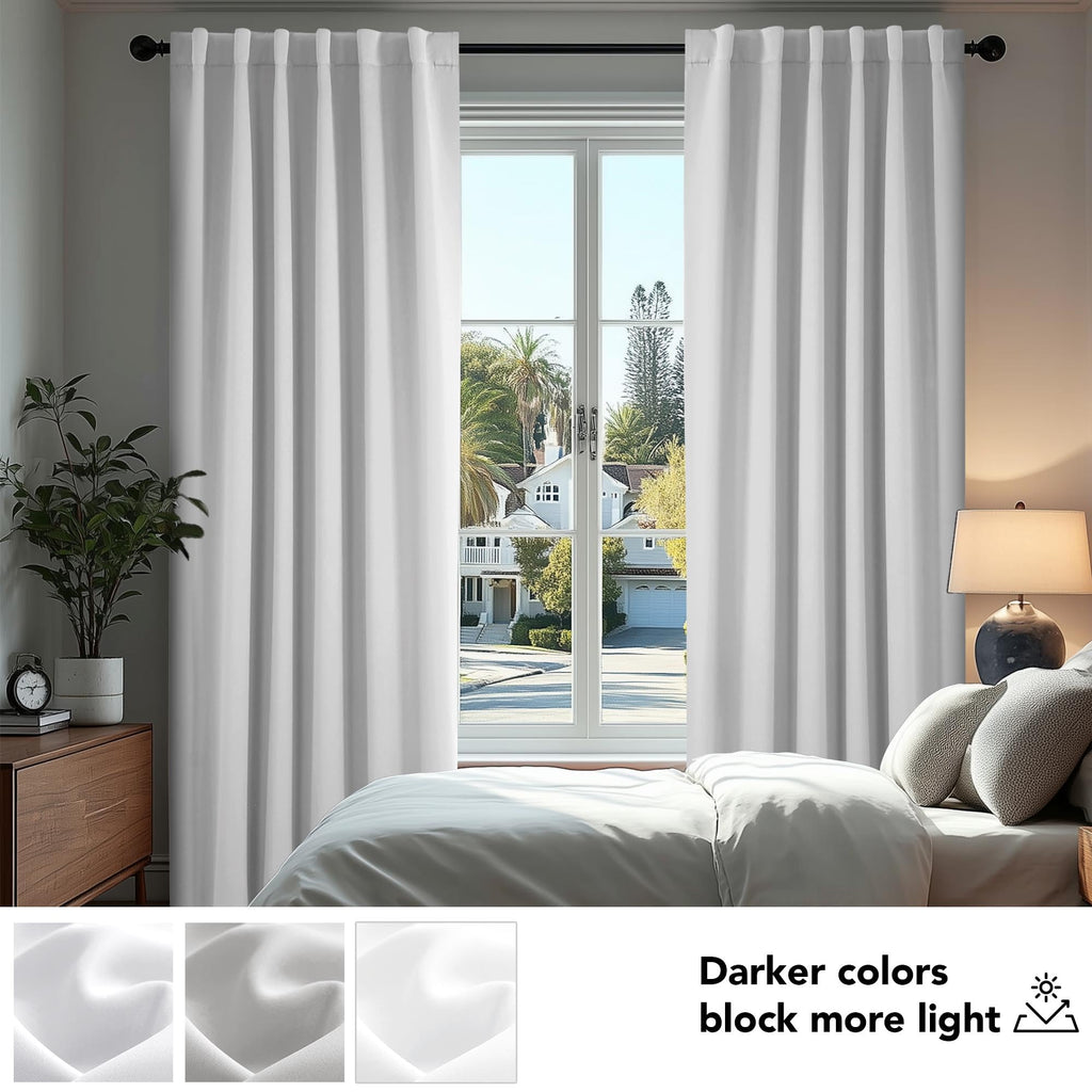 Deconovo Blackout Curtains for Bedroom, Living Room Curtains 72 Inches Long