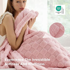 Bedsure GentleSoft King Size Blanket for Bed - Super Soft Cozy Blankets, Large Fuzzy Fleece Throw for Bedroom Decor, Pink,108x90 Inches