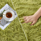 Deerhoo Large Shag Area Rugs 6 x 9, Plush Fuzzy Rugs for Living Room, Ultra Soft Fluffy Furry Rug for Bedroom, Indoor Carpet Nursery Rugs for Kids Room Home Decor, Green