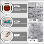Ciicool Faux Sheepskin Rugs Soft Faux Fur Rug Grey Fluffy Chair Couch Cover Furry Rug for Bedroom Floor Sofa Living Room 2x3 Feet